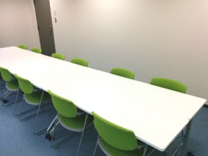ぬいぐるみを見ながら打ち合わせできます