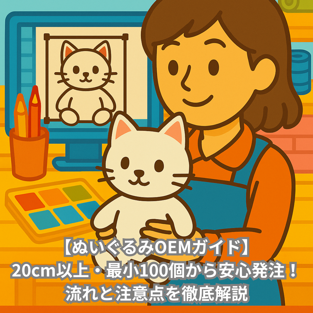【ぬいぐるみOEMガイド】20cm以上・最小100個から安心発注！流れと注意点を徹底解説