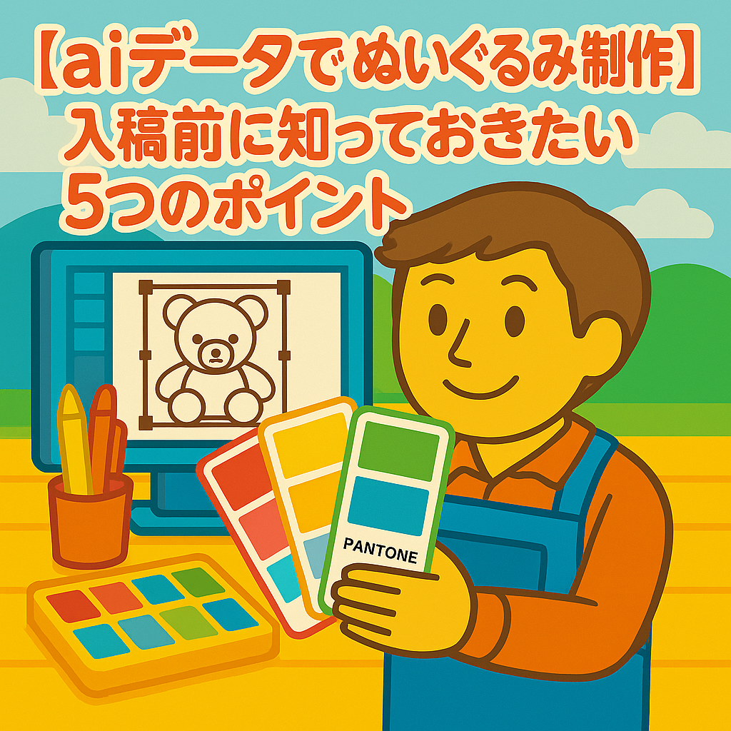 【aiデータでぬいぐるみ制作】入稿前に知っておきたい5つのポイント
