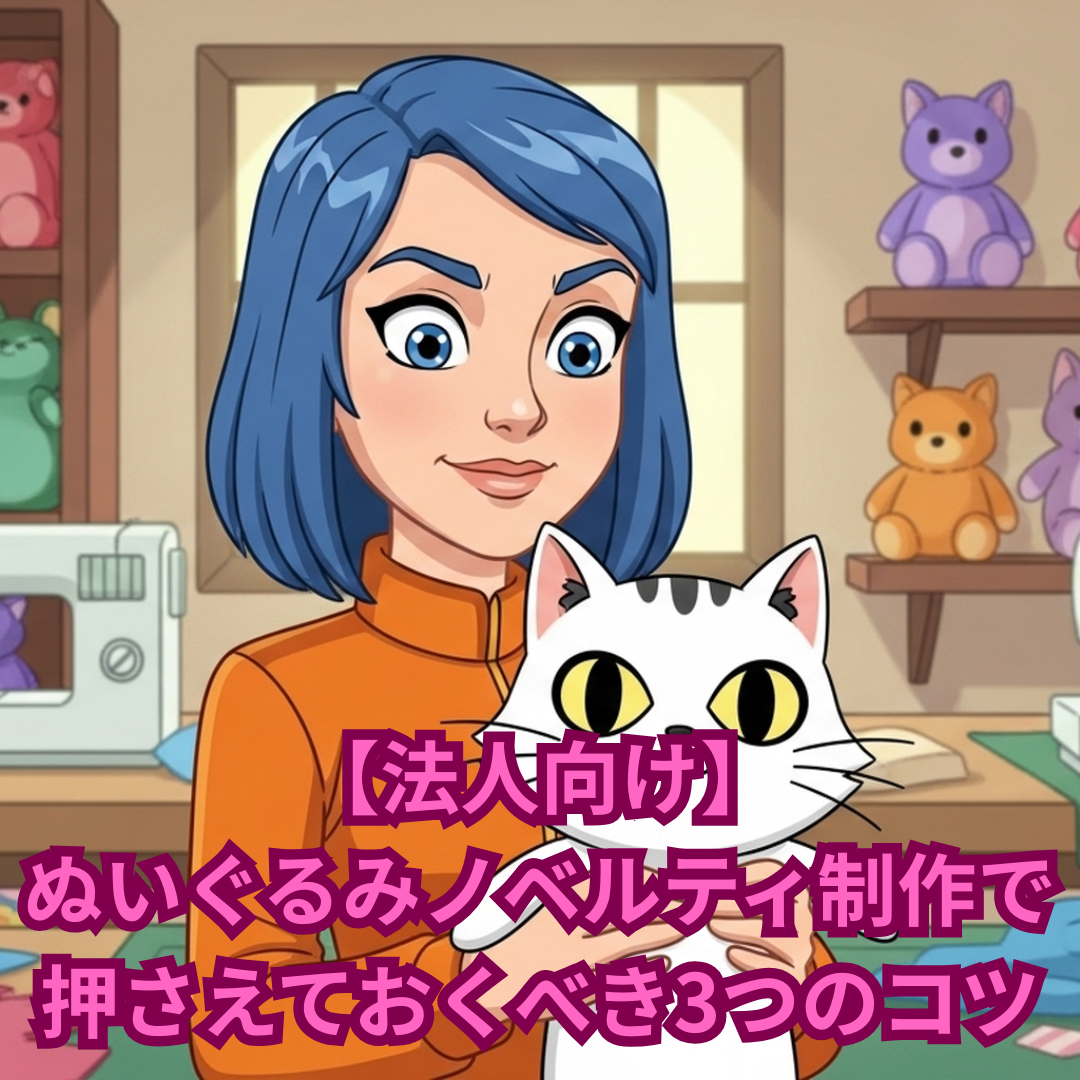 【法人向け】ぬいぐるみノベルティ制作で押さえておくべき3つのコツ