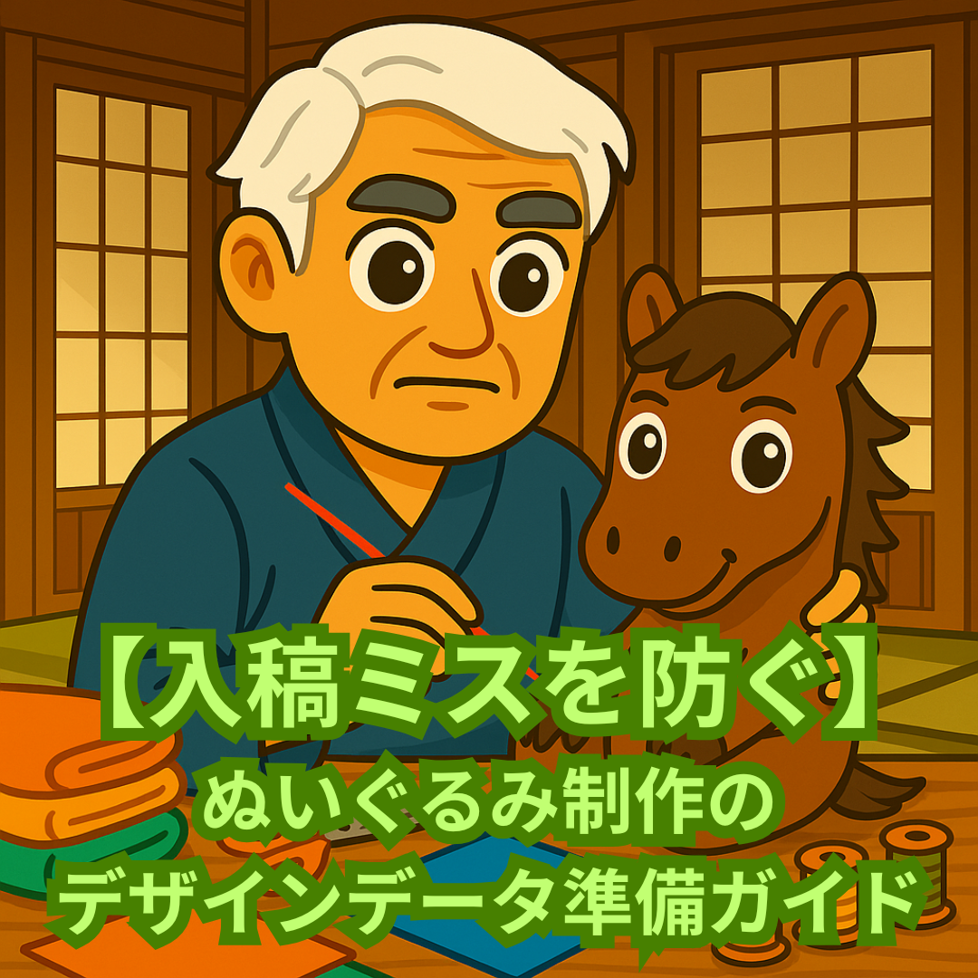 【入稿ミスを防ぐ】ぬいぐるみ制作のデザインデータ準備ガイド