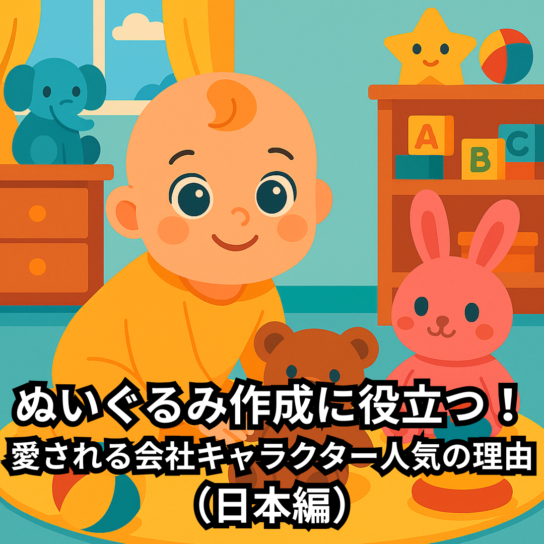 ぬいぐるみ作成に役立つ！愛される会社キャラクター人気の理由（日本編）