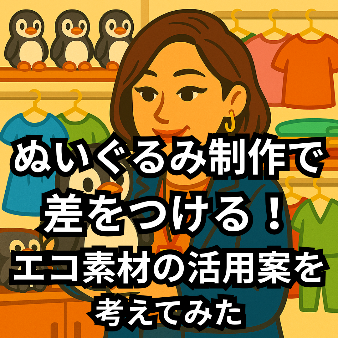 ぬいぐるみ制作で差をつける！エコ素材の活用案を考えてみた
